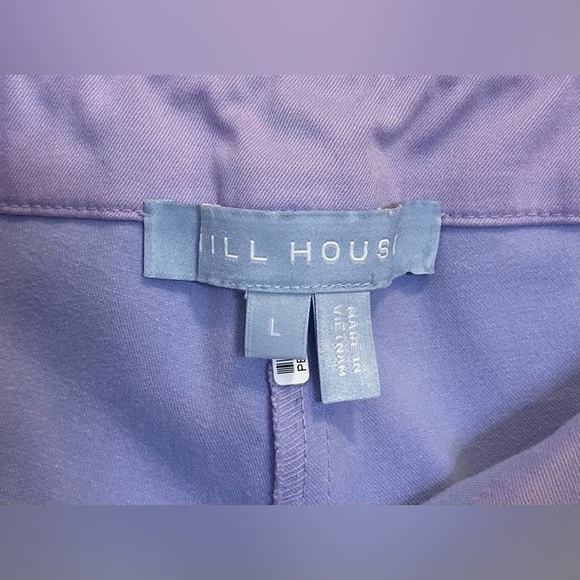 Hill House The Claire Pants Lavender Mid Rise Stretch Cotton Ankle Size Large - Picture 6 of 6